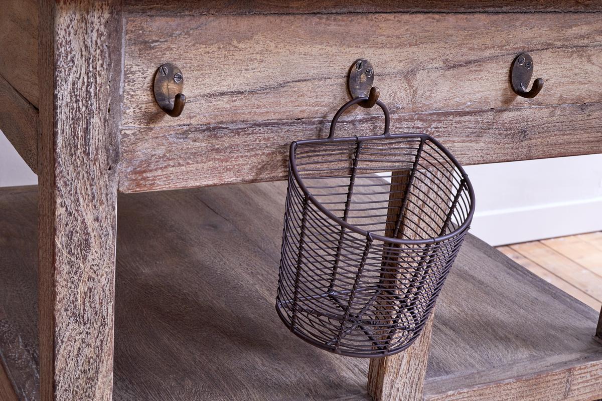 Nkuku Tivu Reclaimed Wood Butchers Block Natural