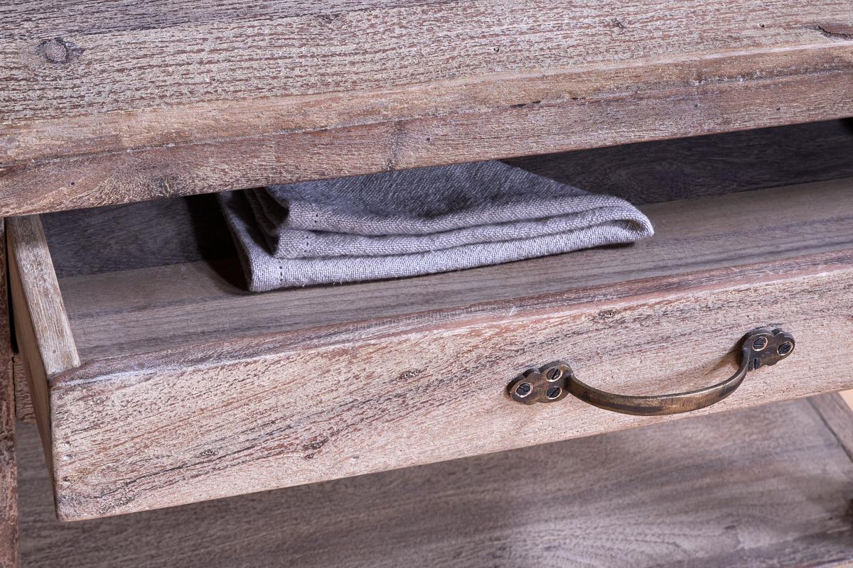 Nkuku Tivu Reclaimed Wood Butchers Block Natural