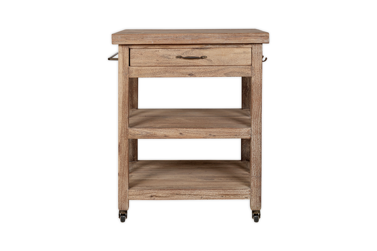 Nkuku Tivu Reclaimed Wood Butchers Block Natural