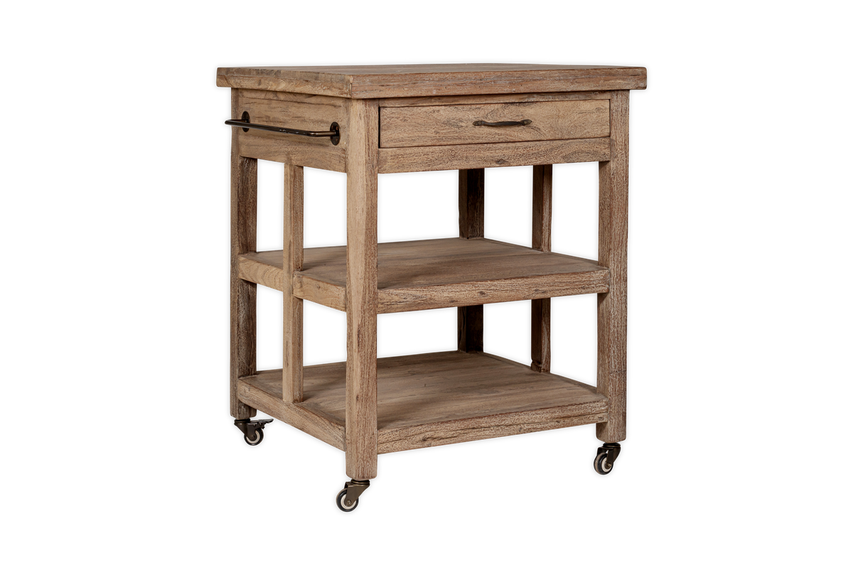 Nkuku Tivu Reclaimed Wood Butchers Block Natural
