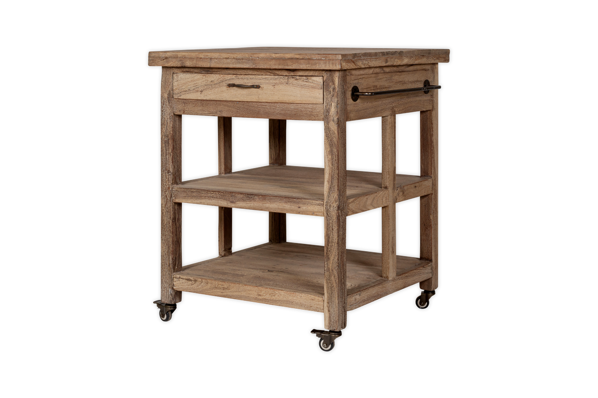 Nkuku Tivu Reclaimed Wood Butchers Block Natural