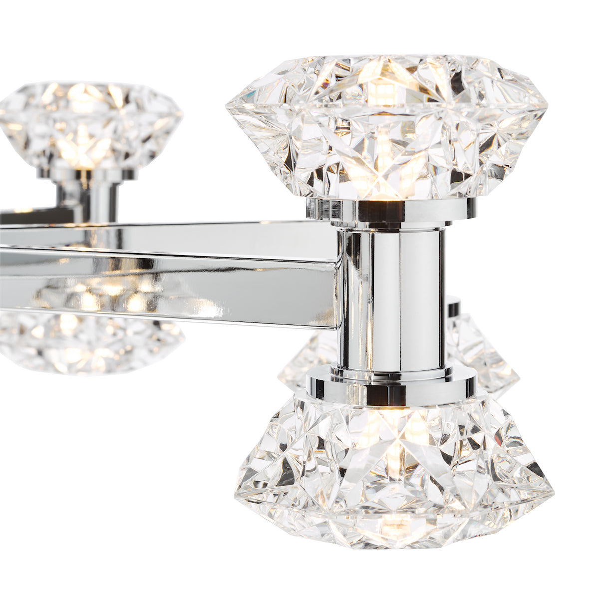 Dar Tiana 16 Light Armed Pendant Polished Chrome