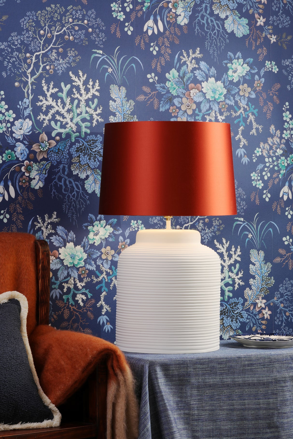 David Hunt Tidal Table Lamp Chalky White Base Only