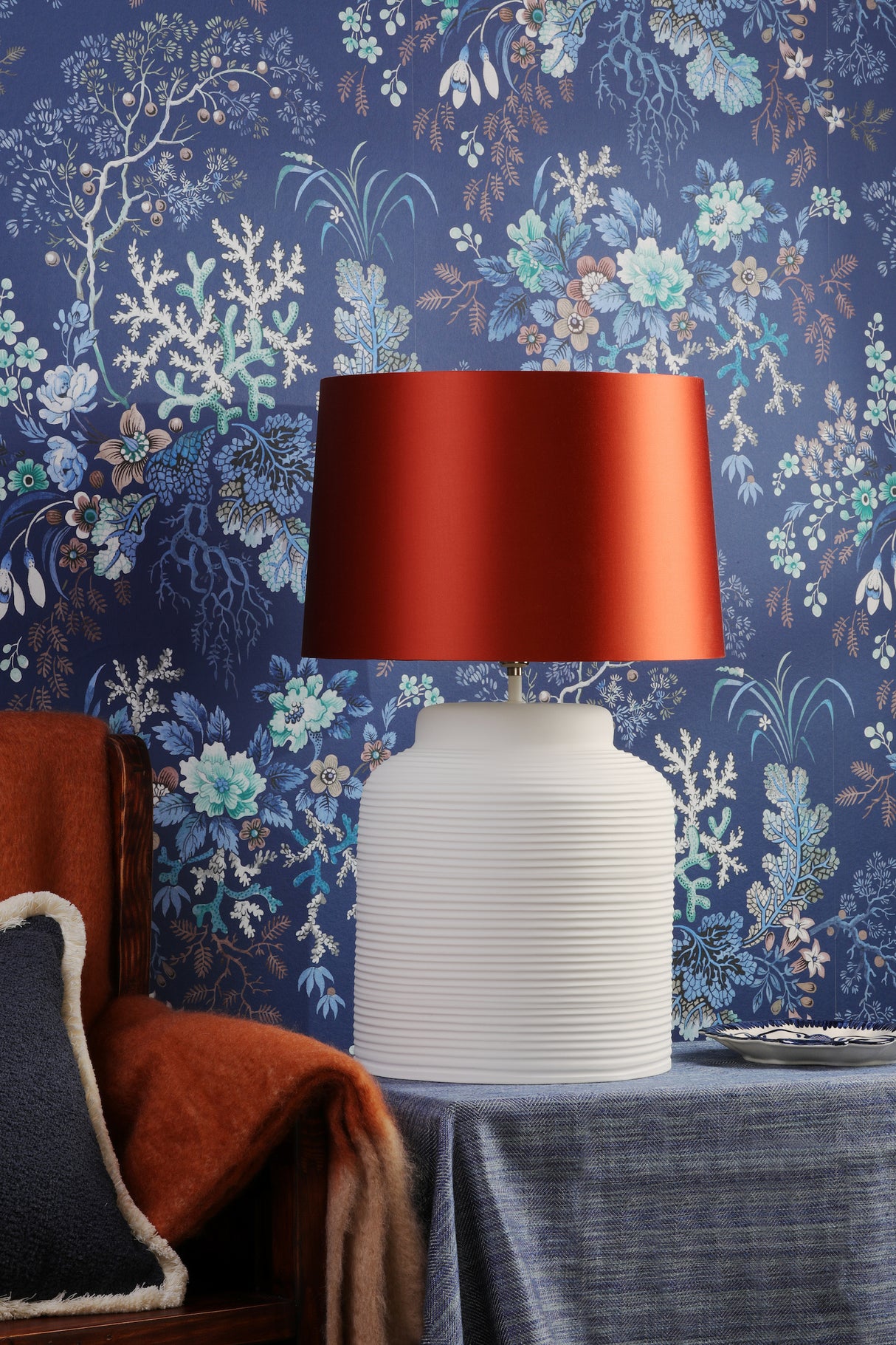 David Hunt Tidal Table Lamp Chalky White Base Only