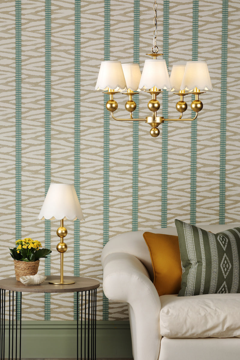 Dar Tilda 5 Light Pendant Satin Gold Fitting Only