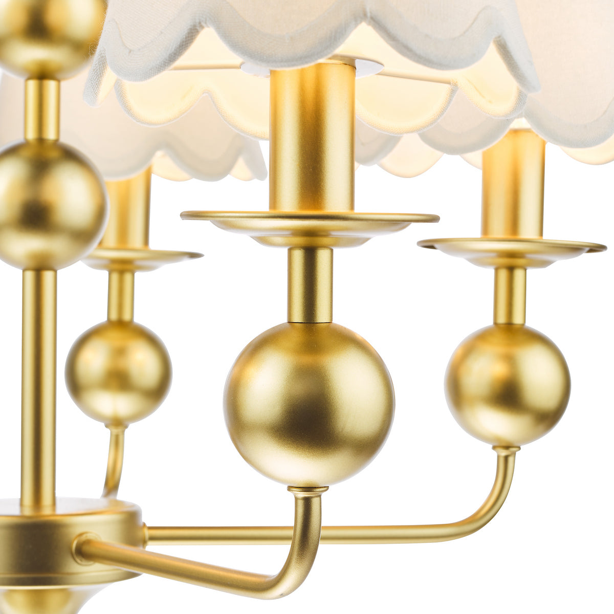 Dar Tilda 5 Light Pendant Satin Gold Fitting Only