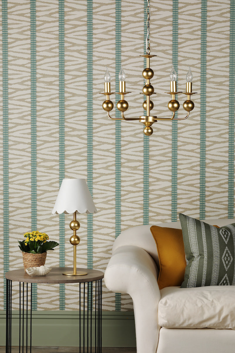 Dar Tilda 5 Light Pendant Satin Gold Fitting Only