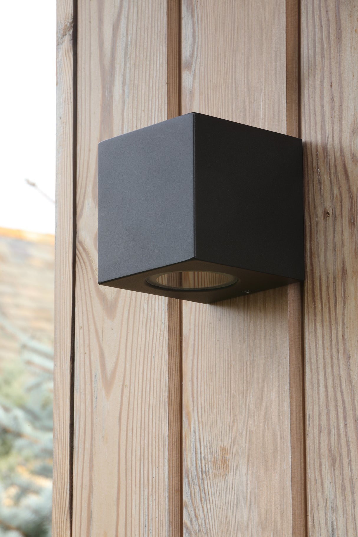 Dar Tiva Outdoor Wall Light Matt Black IP54