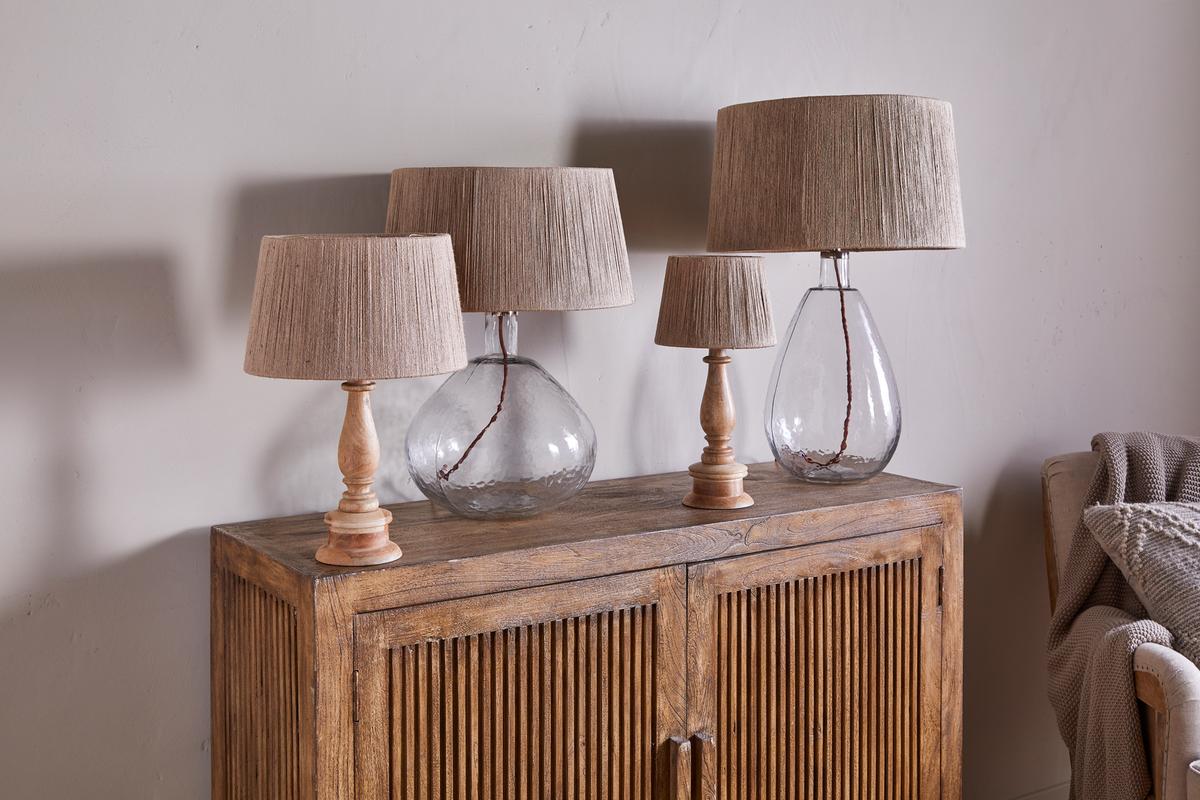 Nkuku Tiwa Woven Jute Lampshade Natural Medium 30.5cm