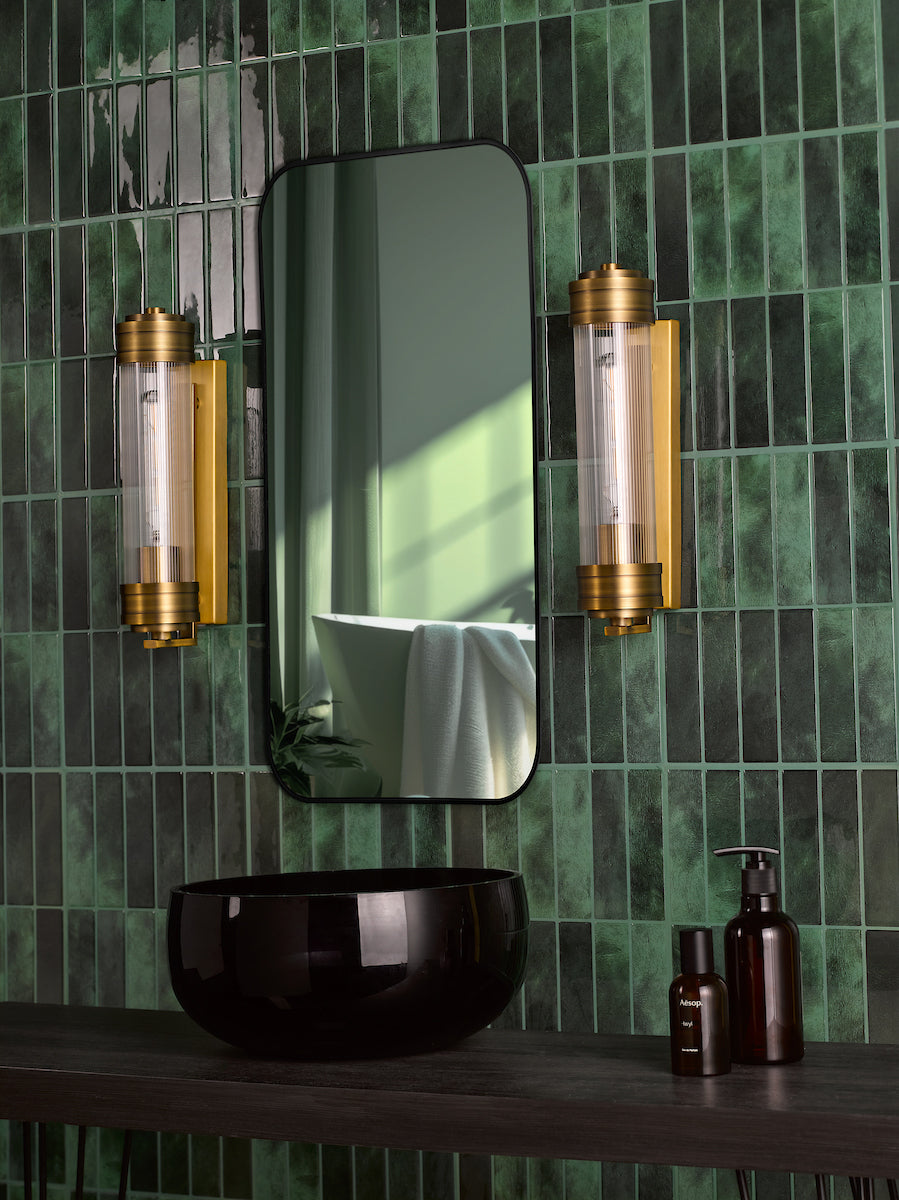 Dar Tommaso Bathroom Wall Light Antique Bronze IP44