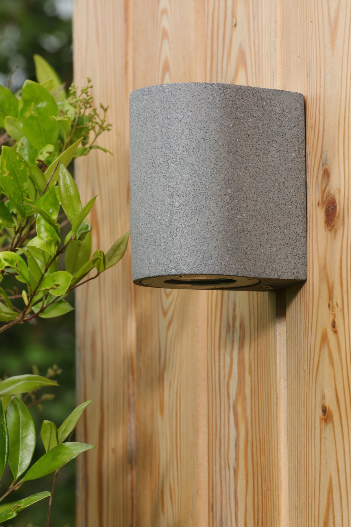 David Hunt Torbay Single Stone Outdoor Wall Light Grey IP65