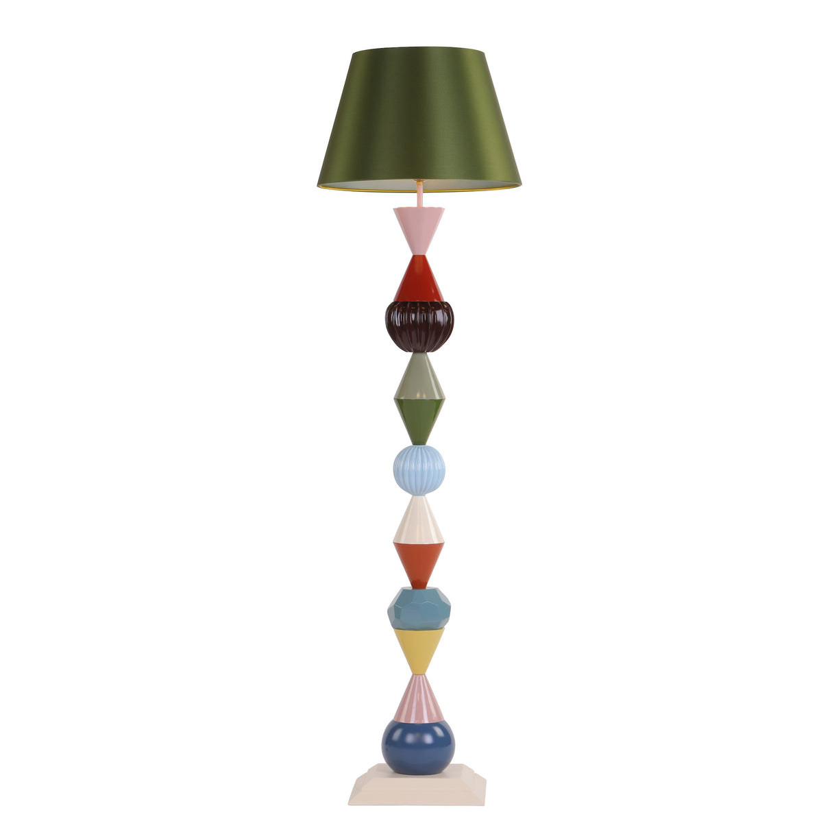David Hunt Totem Floor Lamp Multi Coloured Base Only