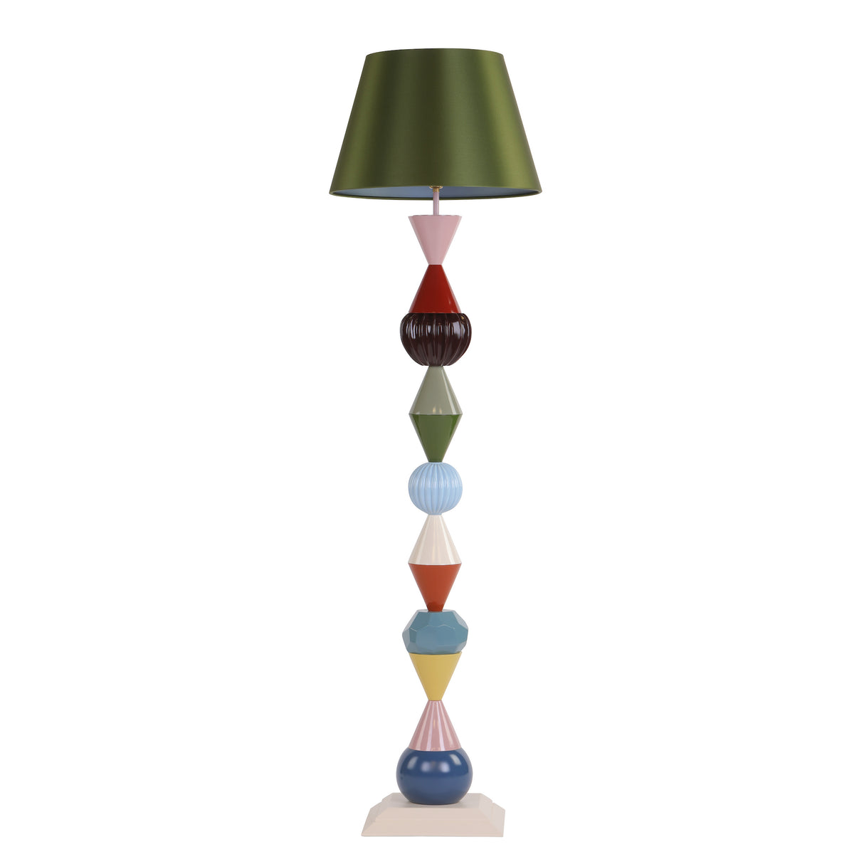 David Hunt Totem Floor Lamp Multi Coloured Base Only
