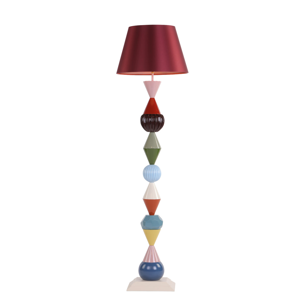David Hunt Totem Floor Lamp Multi Coloured Base Only