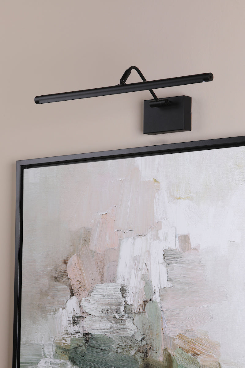 Dar Tyrus 50cm Picture Light Satin Black LED