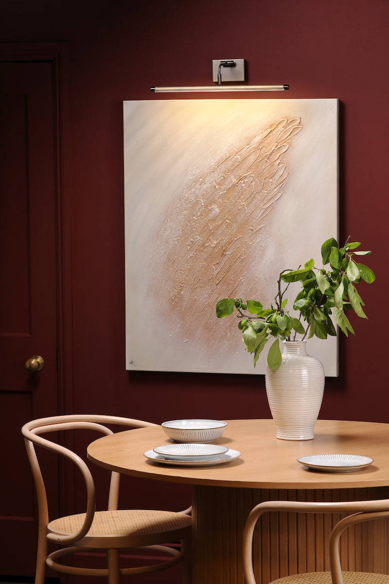 Dar Tyrus 50cm Picture Light Brushed Bronze LED