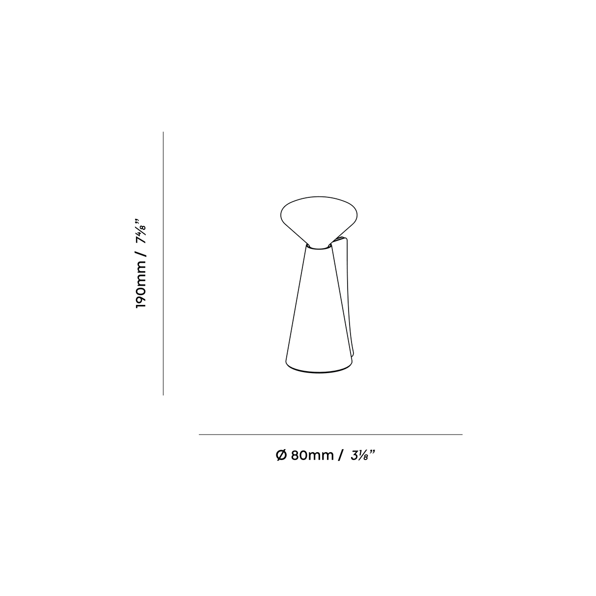 Tala Mantle Portable Lamp in Stone White