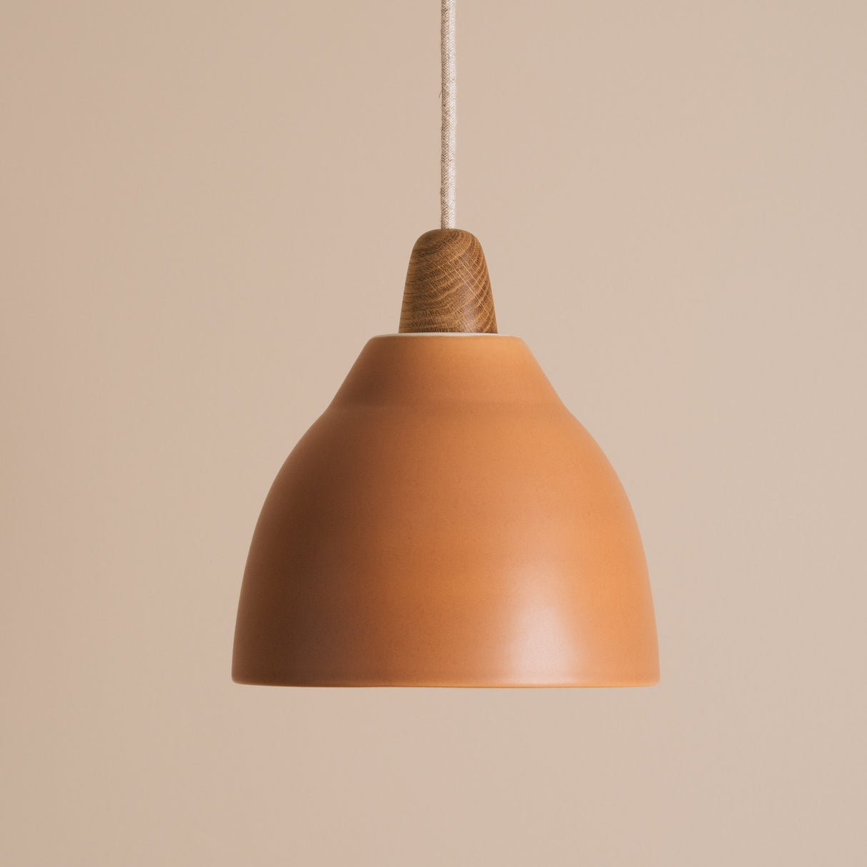 Studio Haran Element Pendant Light in Ceramic and Oak