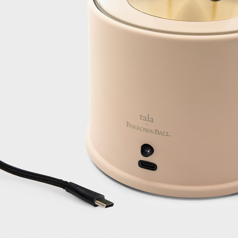 Tala Muse Portable Lamp in Farrow & Ball Setting Plaster Pink