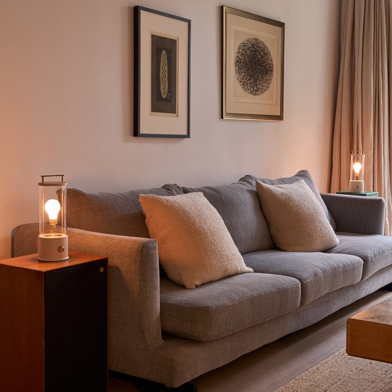 Tala Muse Portable Lamp in Farrow & Ball Setting Plaster Pink