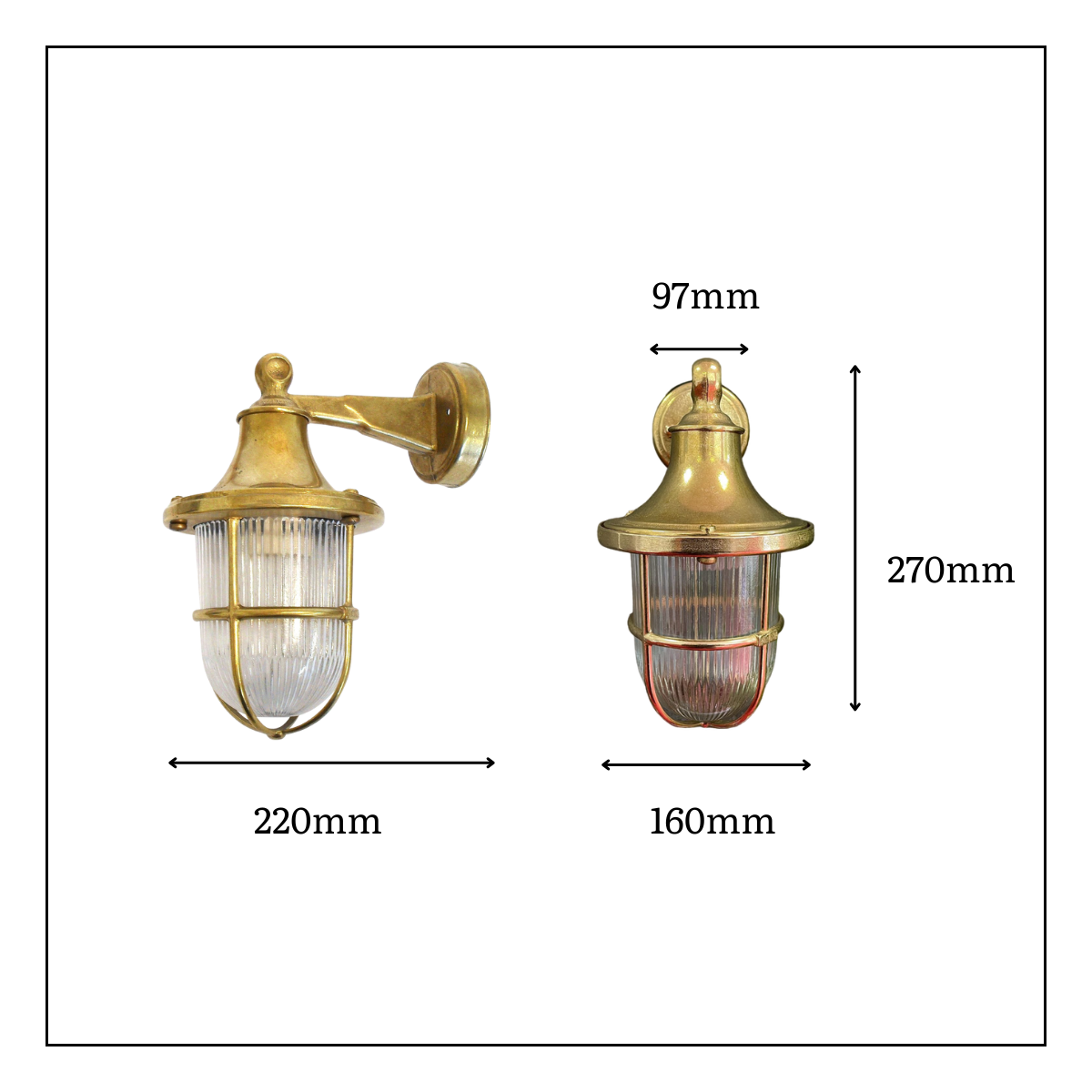 Lampfix Navigator Tiller Outdoor Wall Lantern