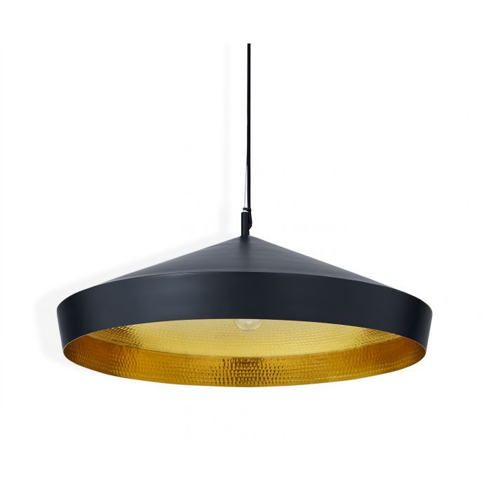 Tom Dixon Beat Flat Pendant LED Black – from Amos Lighting + Home