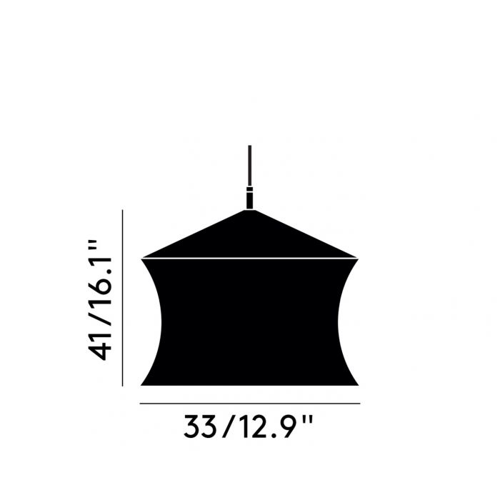 Tom Dixon Beat Waist Pendant LED Black – from Amos Lighting + Home