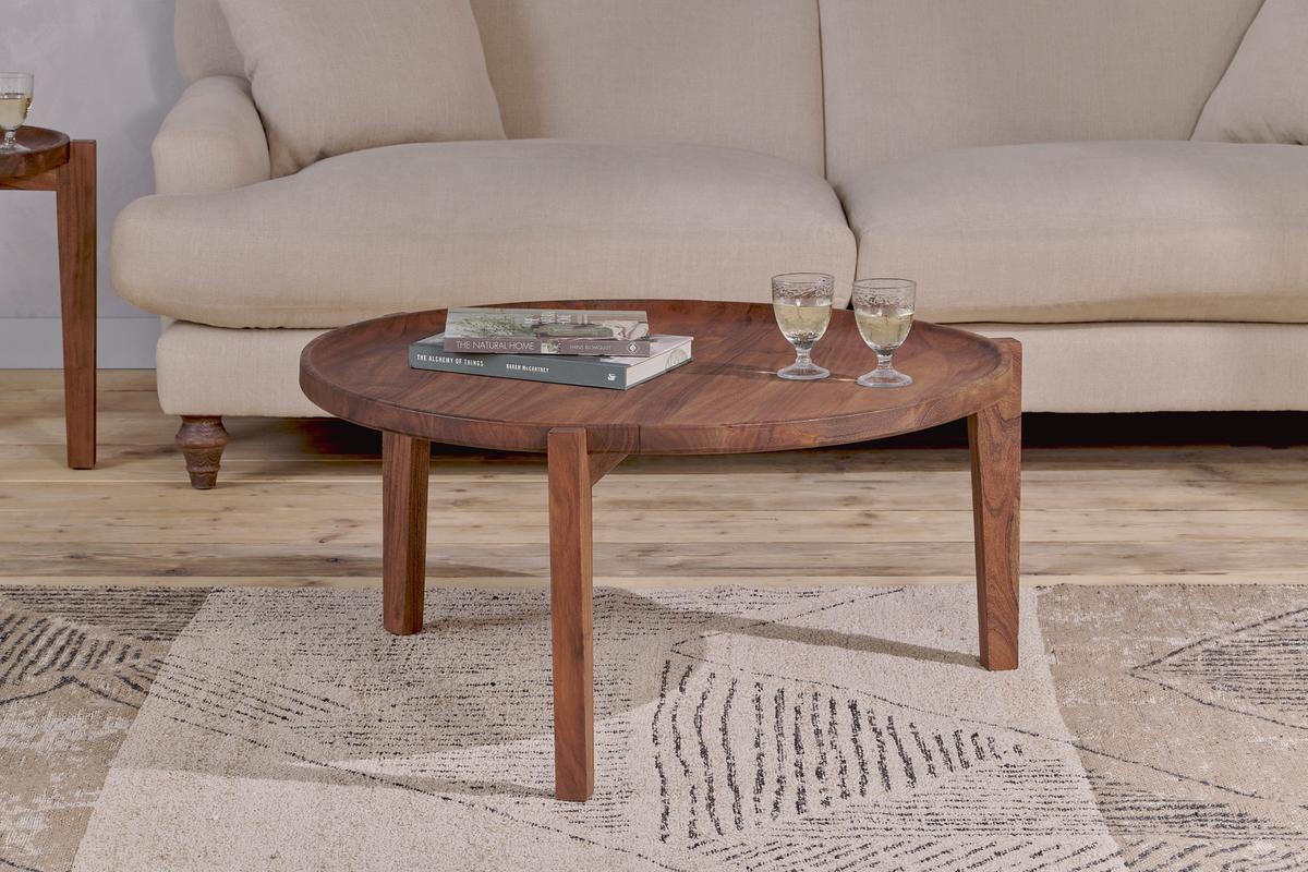 Nkuku Umar Acacia Coffee Table Dark Brown