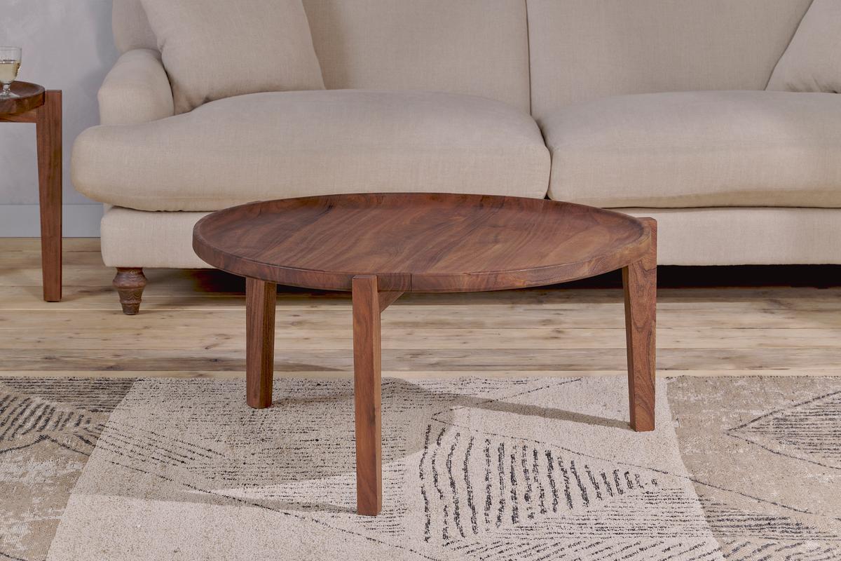 Nkuku Umar Acacia Coffee Table Dark Brown