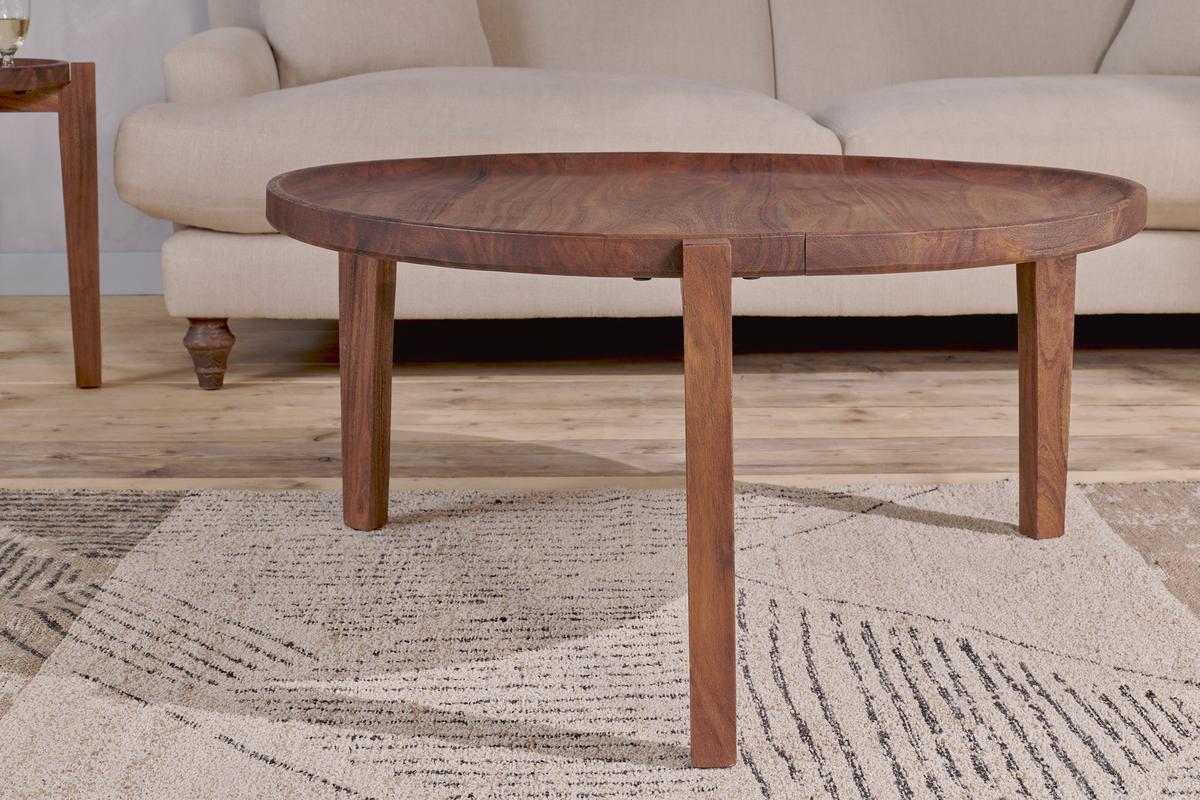 Nkuku Umar Acacia Coffee Table Dark Brown