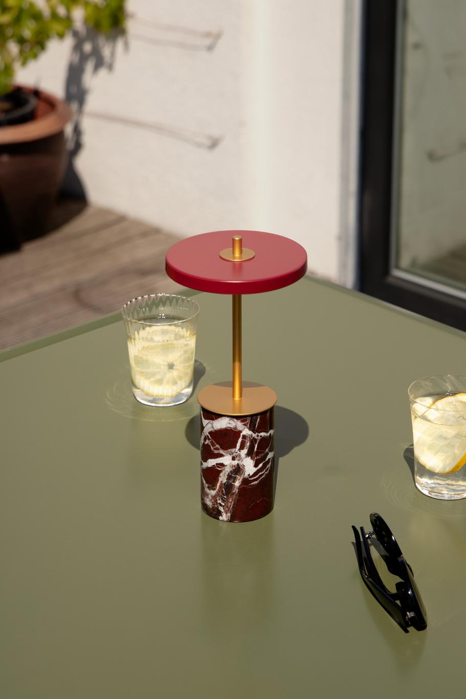 Umage Asteria Move Mini Portable Lamp Red Marble