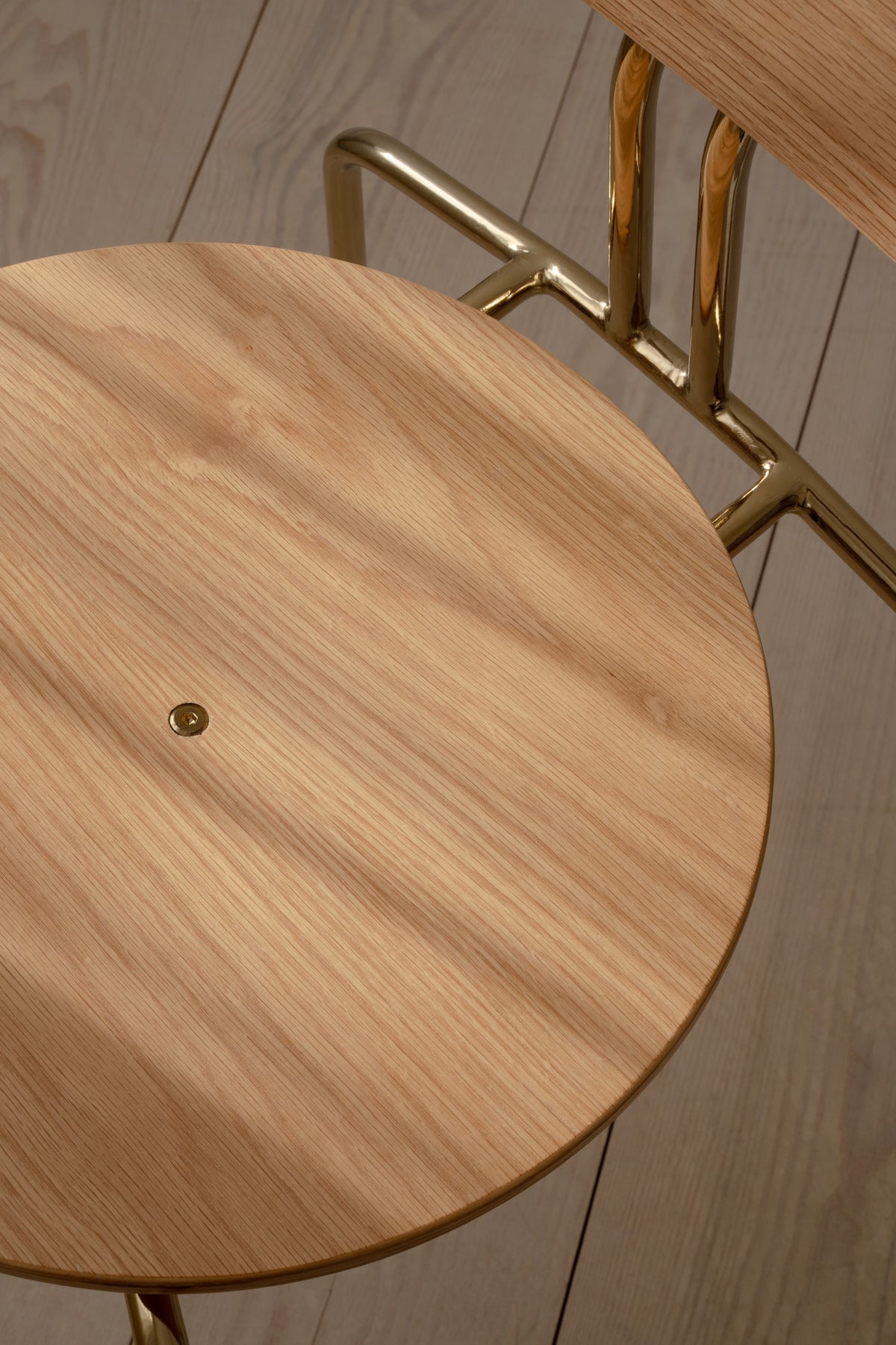 Umage Curious Oak Chair Brass Legs
