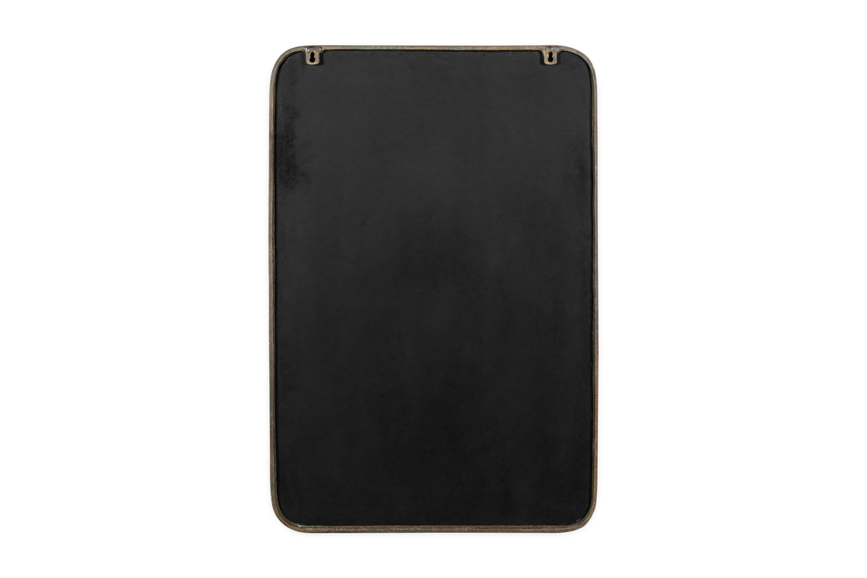 Nkuku Ungura Rounded Mirror Antique Brass Large