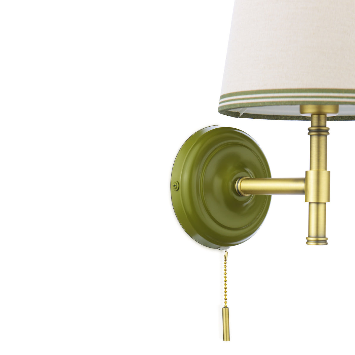 Joules Upton Wall Light Matt Green With Shade