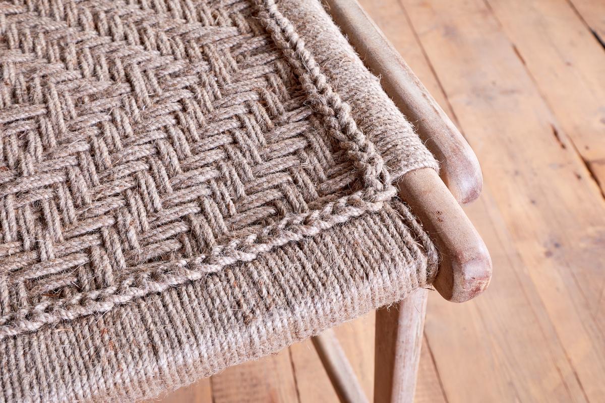 Nkuku Vinay Woven Counter Chair Natural
