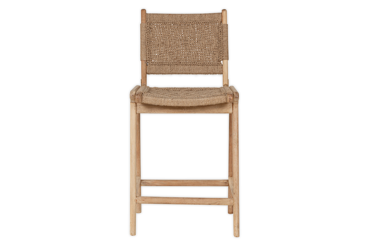Nkuku Vinay Woven Counter Chair Natural