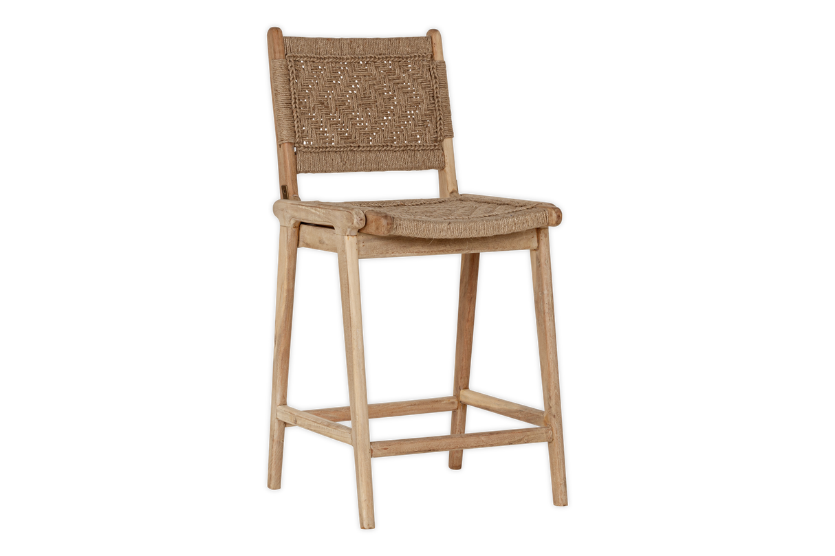 Nkuku Vinay Woven Counter Chair Natural