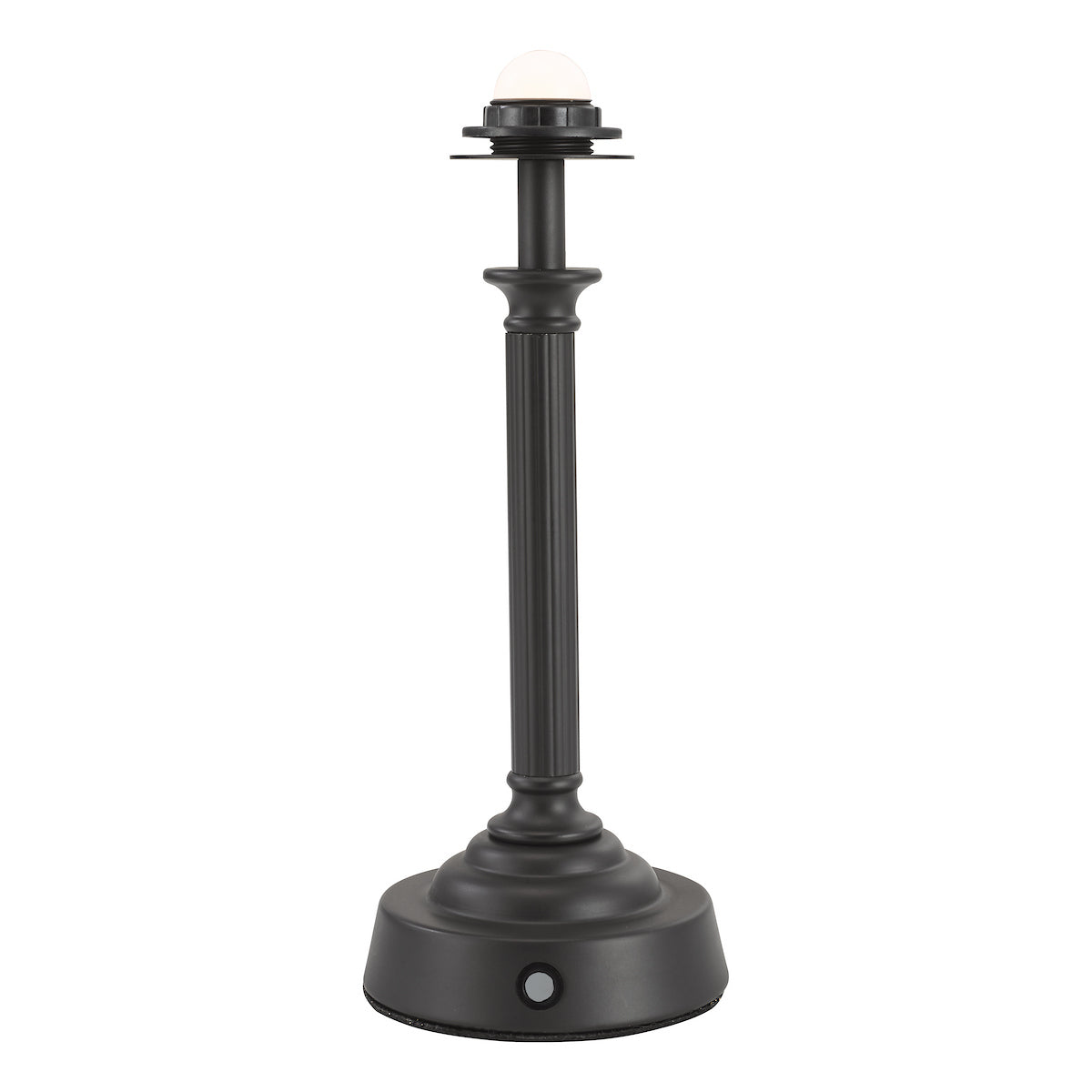 Dar Virgil Rechargeable Table Lamp Matt Black Base Only LED