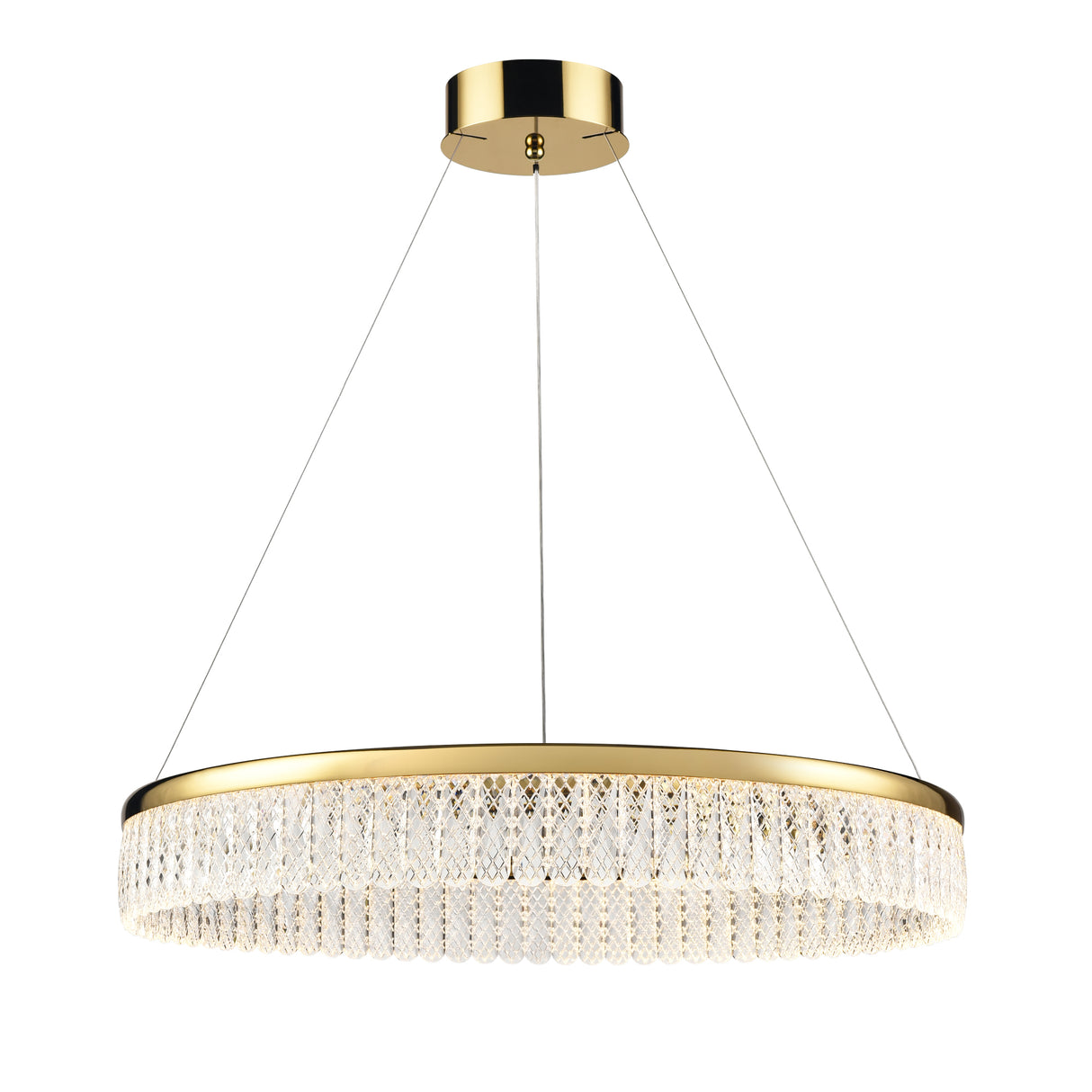 Franklite Victoria Single Tier LED Pendant Chandelier 80cm