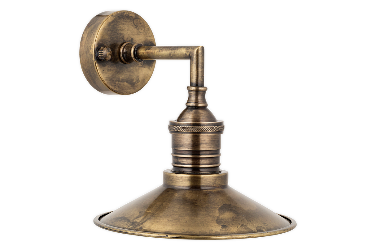 Nkuku Najja Brass Wall Lamp Antique Brass