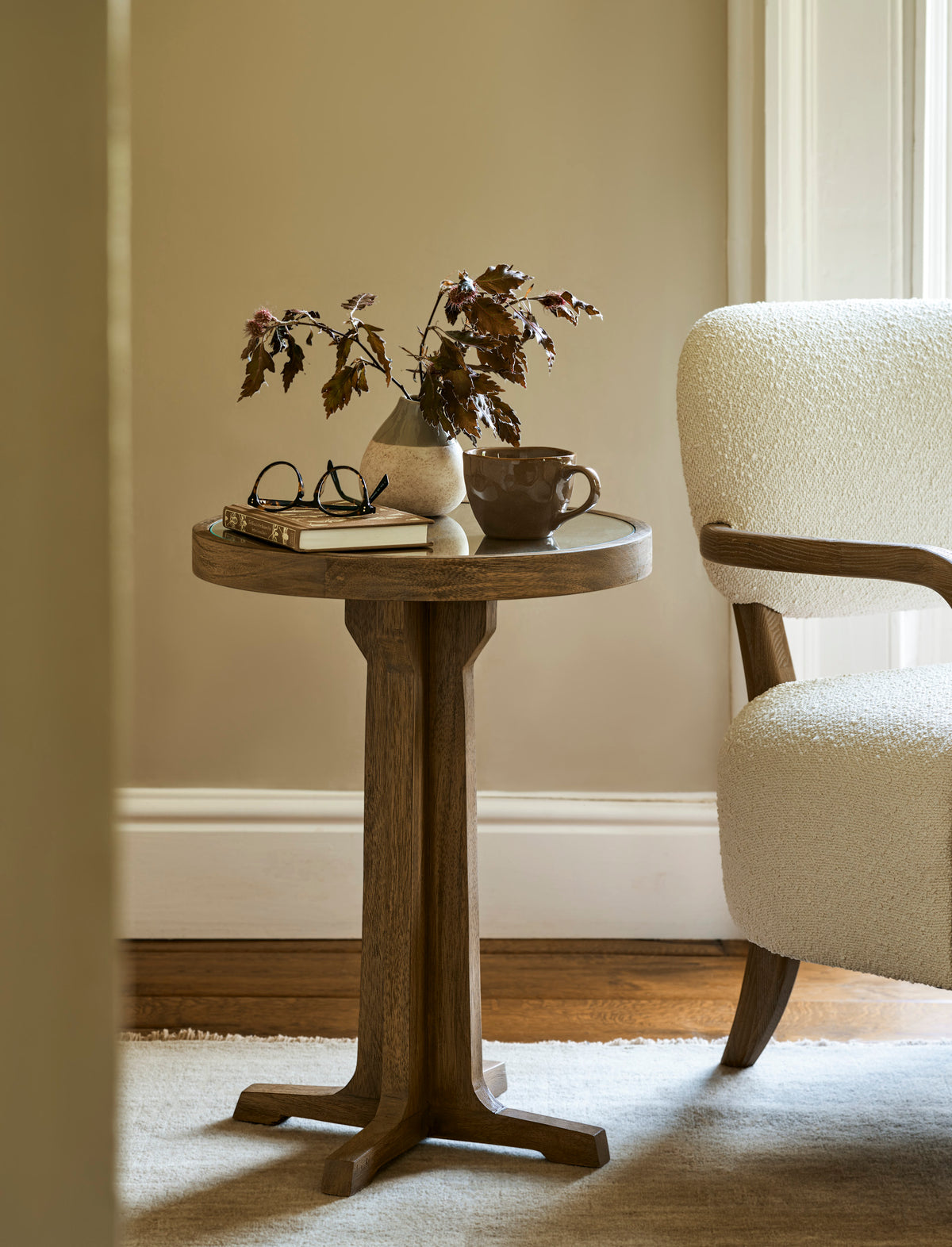 Garden Trading Westbury Round Side Table Bayur Wood