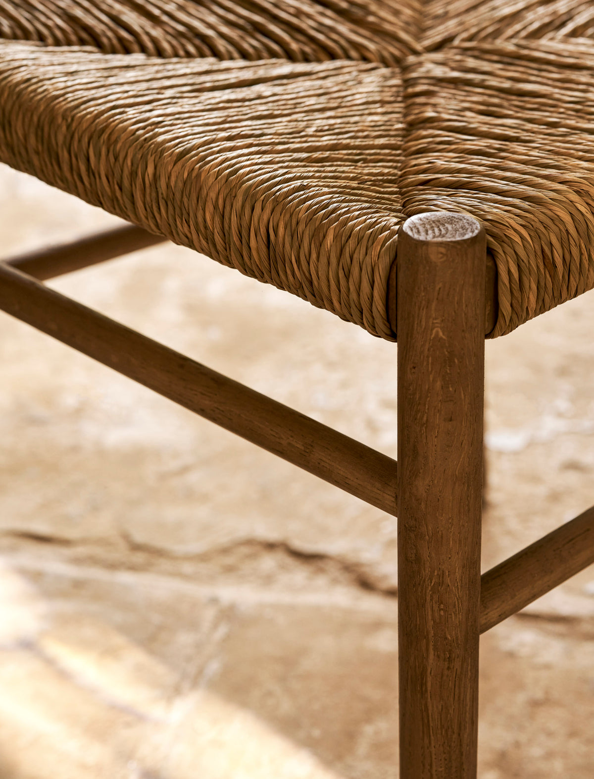 Garden Trading Wixford Dining Chair Oak Wood, Natural, Set of 2