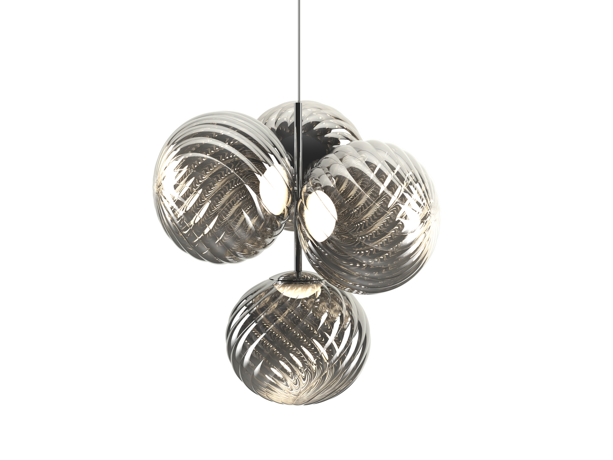 Tom Dixon Whirl Chandelier Small Silver LED