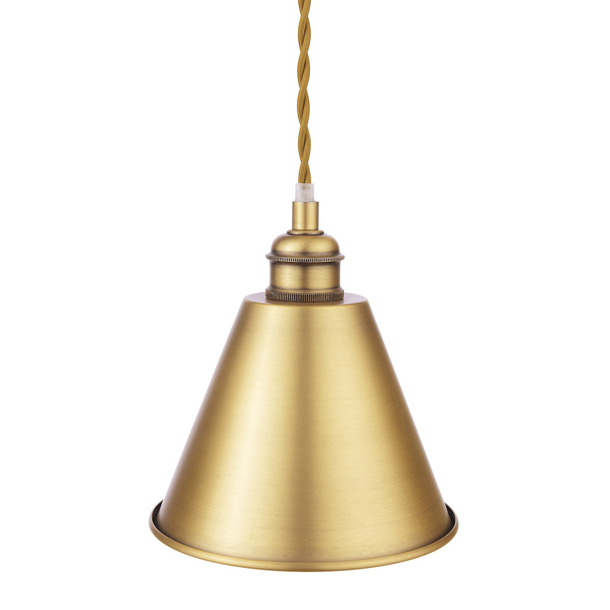 Joules Wollaton 3 Light Bar Pendant Matt Antique Brass and Matt White