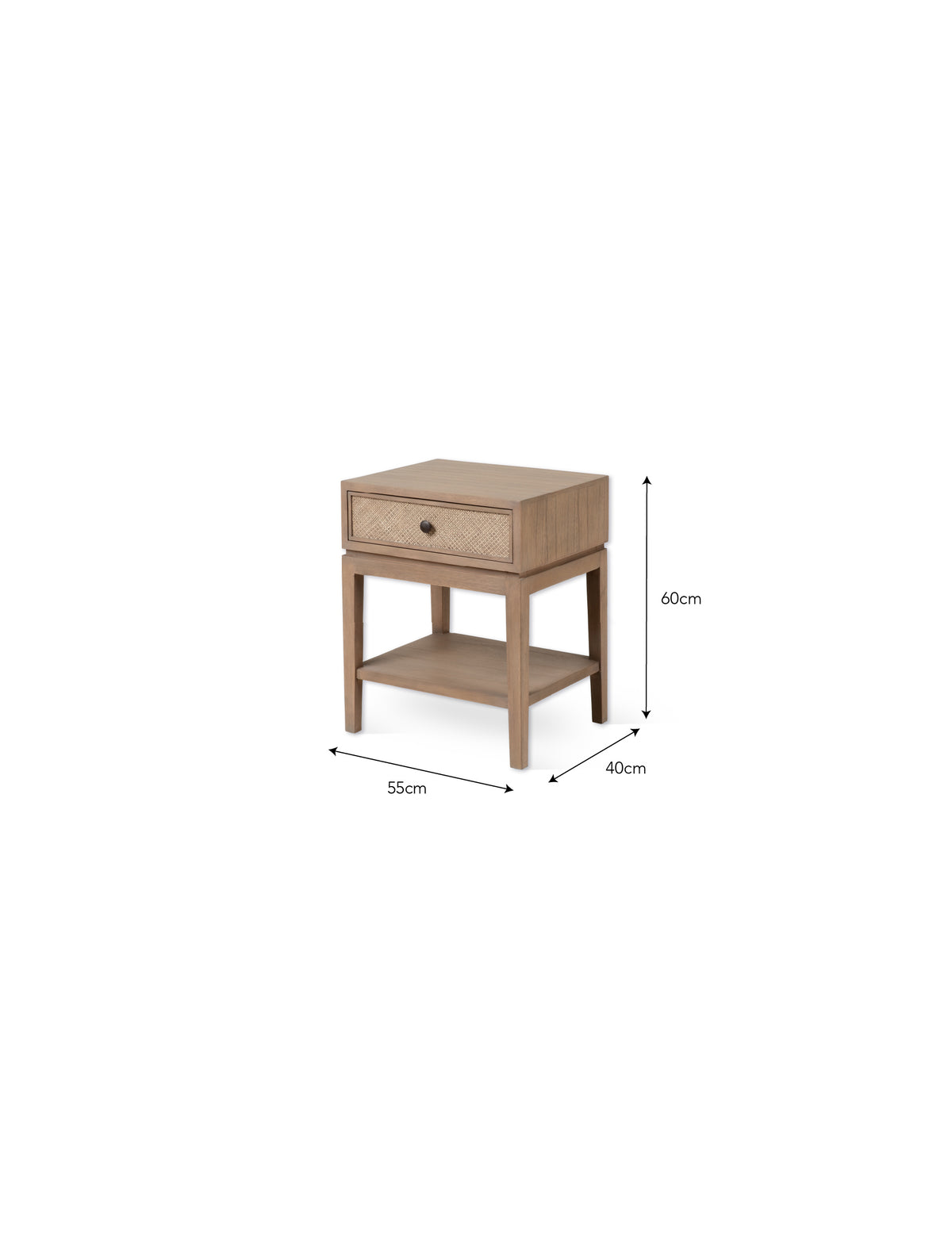 Garden Trading Widcombe Side Table With Drawer Bayur Wood