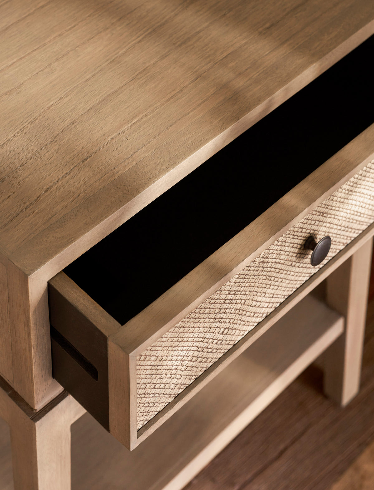 Garden Trading Widcombe Side Table With Drawer Bayur Wood
