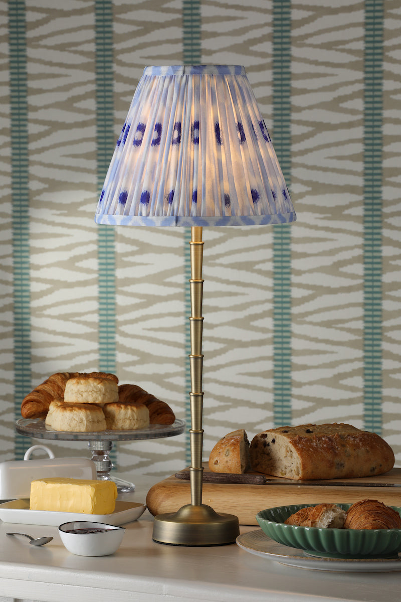 Dar Wyman LED Rechargeable Tall Table Lamp Matt Antique Brass Base Only