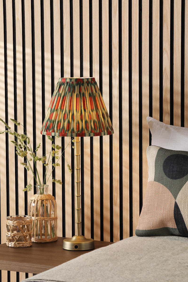 Dar Wyman LED Rechargeable Tall Table Lamp Matt Antique Brass Base Only