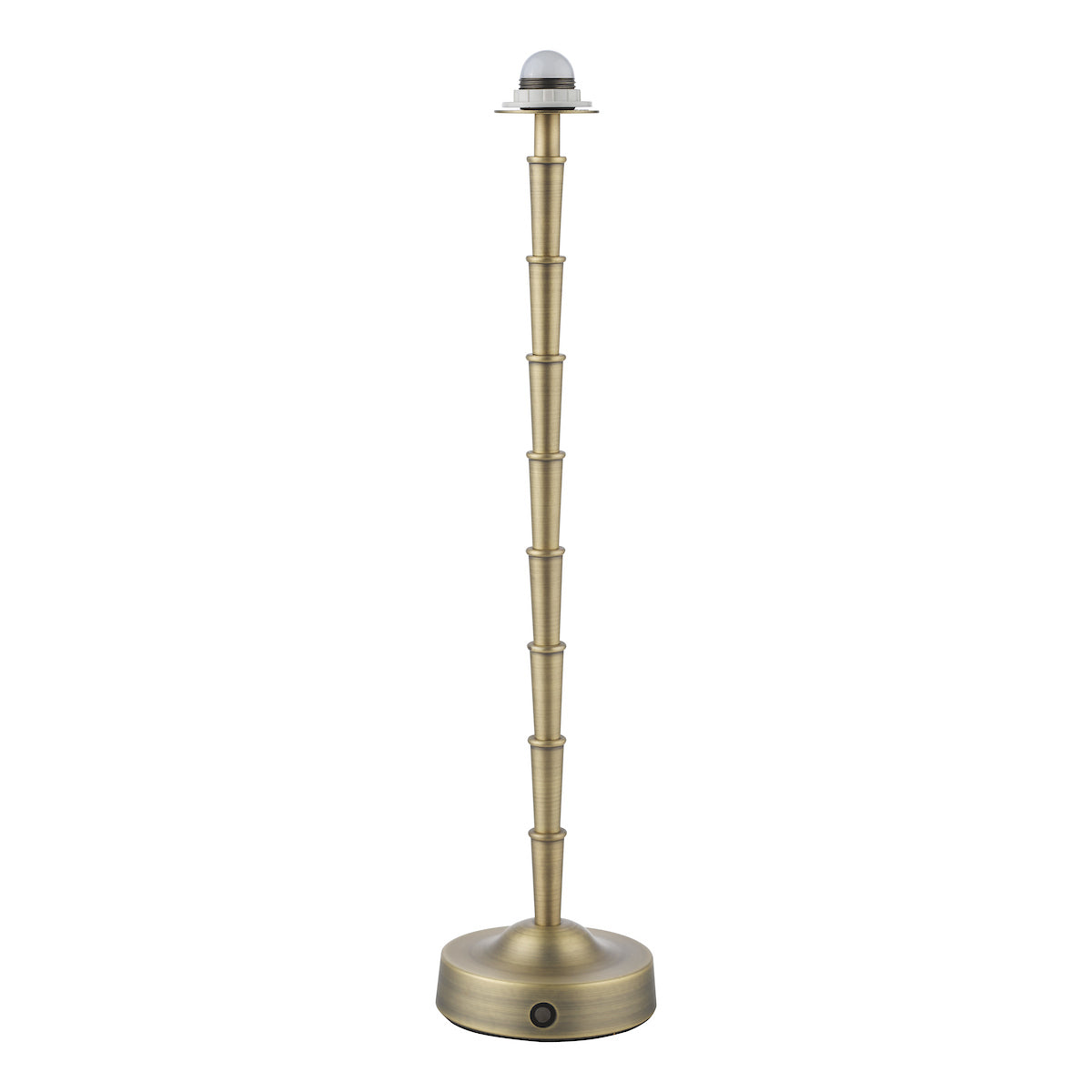 Dar Wyman LED Rechargeable Tall Table Lamp Matt Antique Brass Base Only