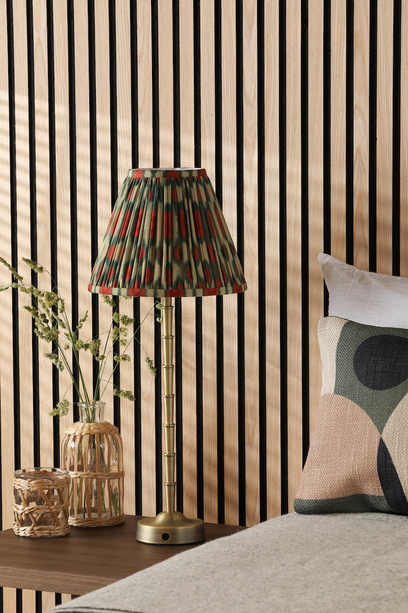 Dar Wyman LED Rechargeable Tall Table Lamp Matt Antique Brass Base Only